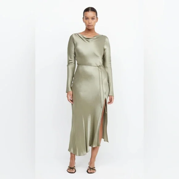 chinese dress ladies Bec and Bridge - Elissa Long Sleeve Dress - Aubergine main image 0